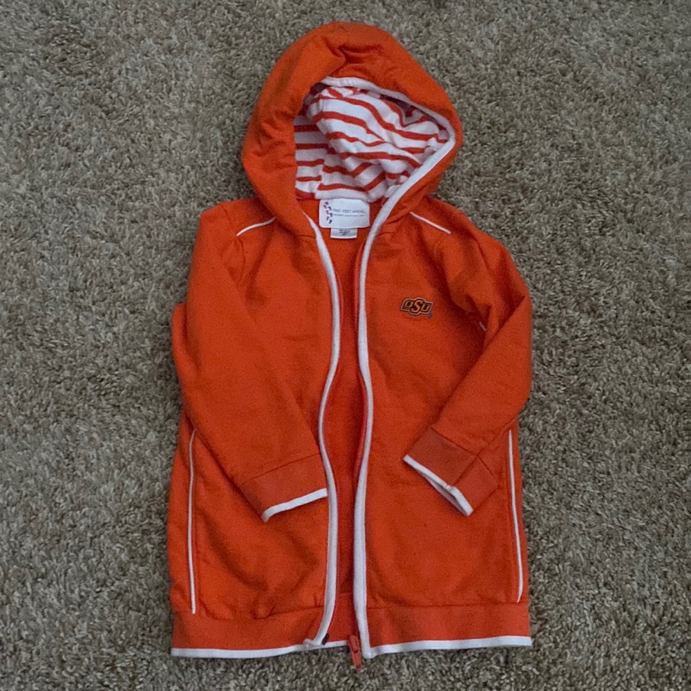 Boys Oklahoma State long sleeve jacket.